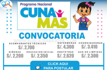 Programa Nacional de Cuna Más: Convocatorias de Trabajo Disponibles en Perú