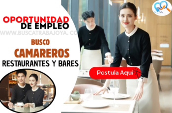 Trabaja como Camarero en Restaurantes y Bares: Vacantes Disponibles