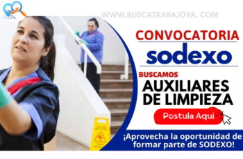 Trabaja en SODEXO como Auxiliar de Limpieza – Postula Aquí