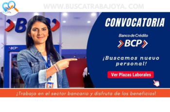 Trabaja en el Banco de Crédito del Perú
