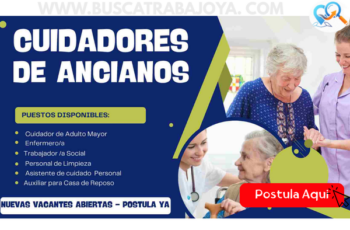 Trabajo en el Cuidado de Adultos Mayores: Convocatorias Vigentes