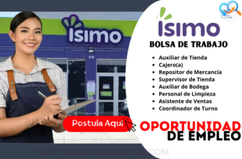 Trabaja en Minimarket ISIMO: Vacantes Disponibles con Contratación Inmediata