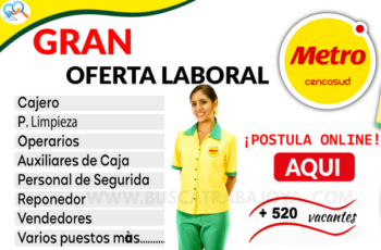 Trabaja con Nosotros en Supermercado Metro