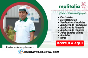 Trabajos en Molitalia y cómo postular