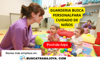 Trabajo en guarderías: conoce las áreas donde puedes postular