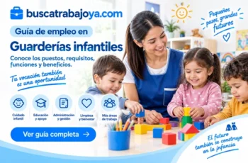 Trabajo en guarderías: conoce las áreas donde puedes postular