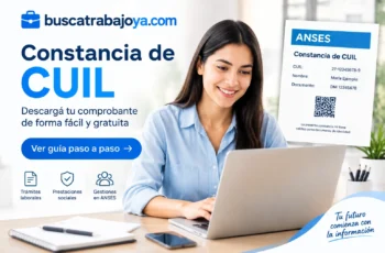 Constancia de CUIL: cómo descargarla gratis en Argentina